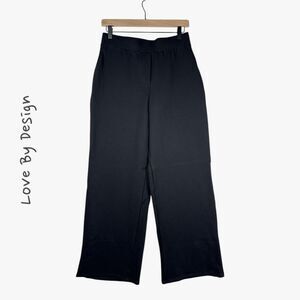 Love by Design Women's Workwear Wide Leg Pant in Black Size M Glam